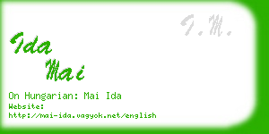 ida mai business card